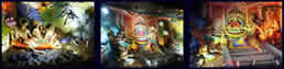 Verlichting voor Diorama Hanuman, foto's